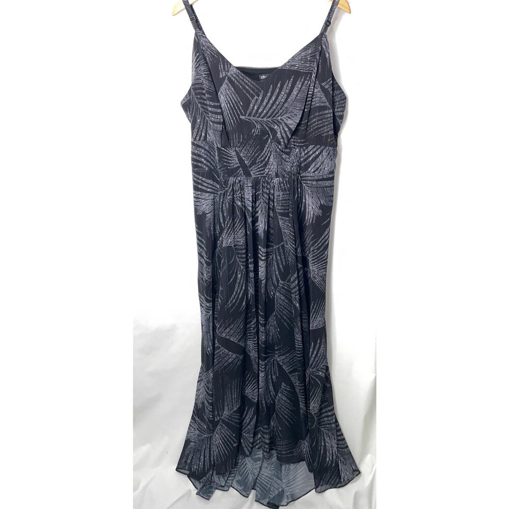 City Chic Party Time Print Chiffon Maxi Dress - Women's Size 20W - Gorgeous!
